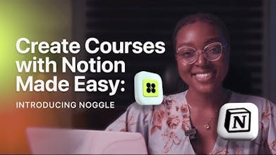 Noggle course builder customizable landing page