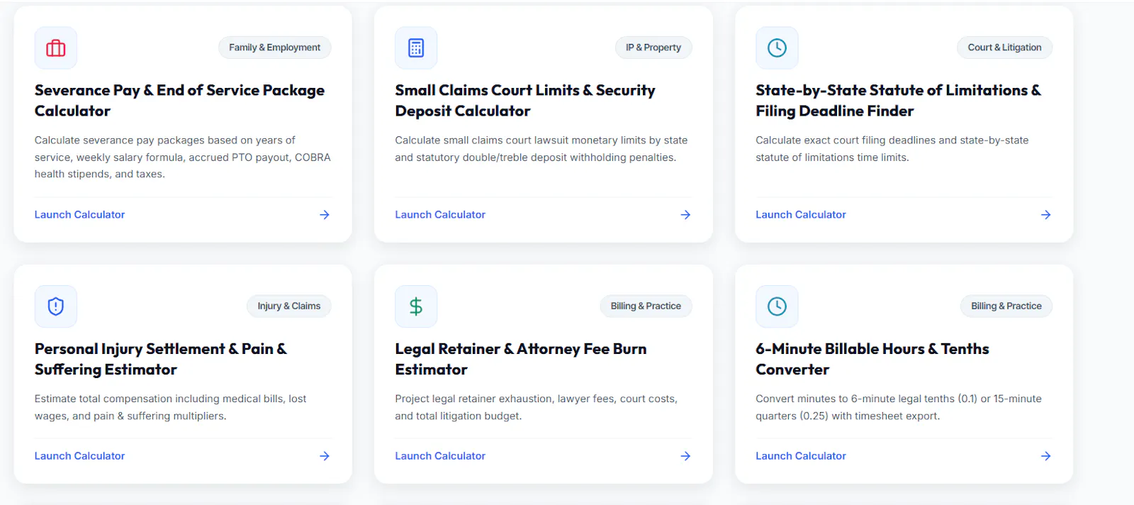 LegalCalculator.online screenshot 2