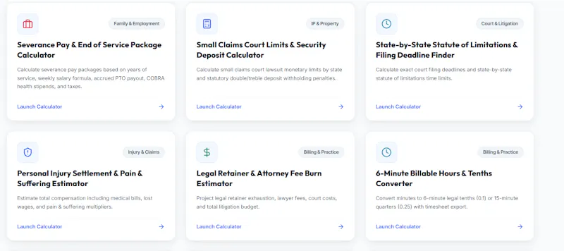 LegalCalculator.online screenshot 2