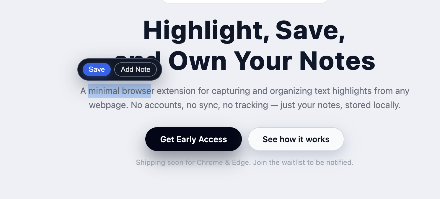 Highlightly - Main product screenshot demonstrating key features and user interface