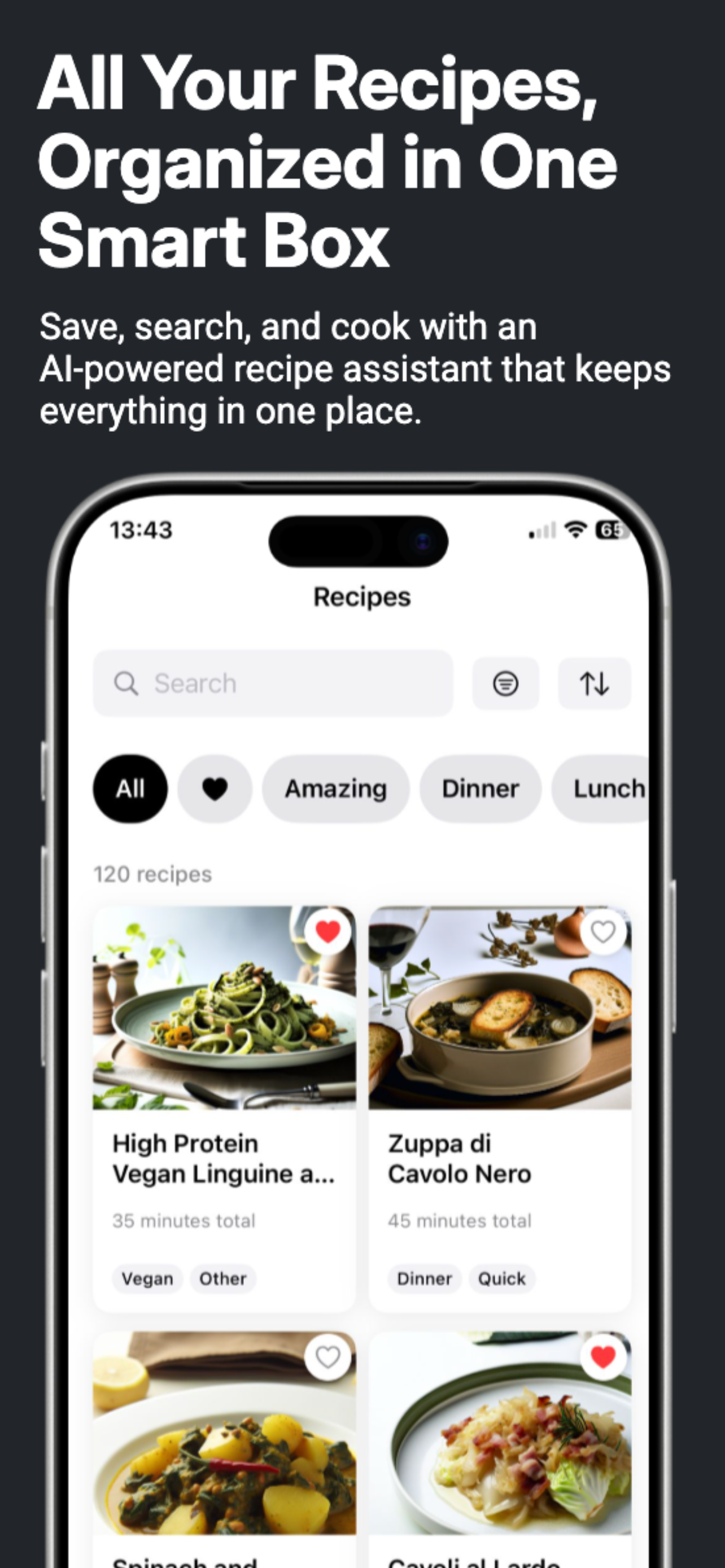 RecipeBox AI - Screenshot 2 showing product features and functionality