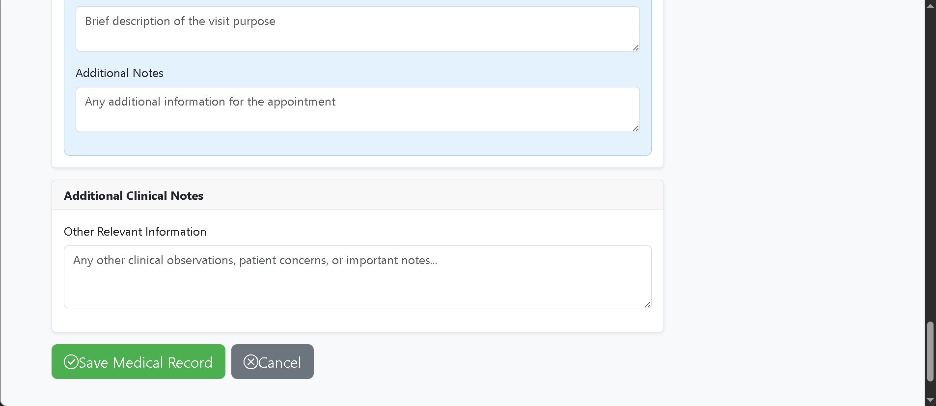 Clinic Management Website - Screenshot 5 showing product features and functionality