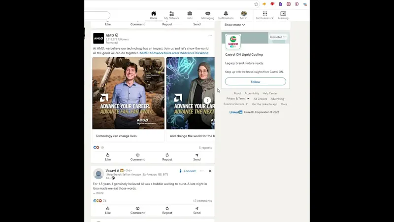 LinkedIn Ad Hider screenshot 1 (video preview)
