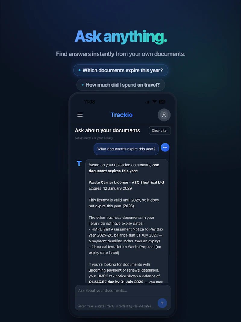 Trackio screenshot 4