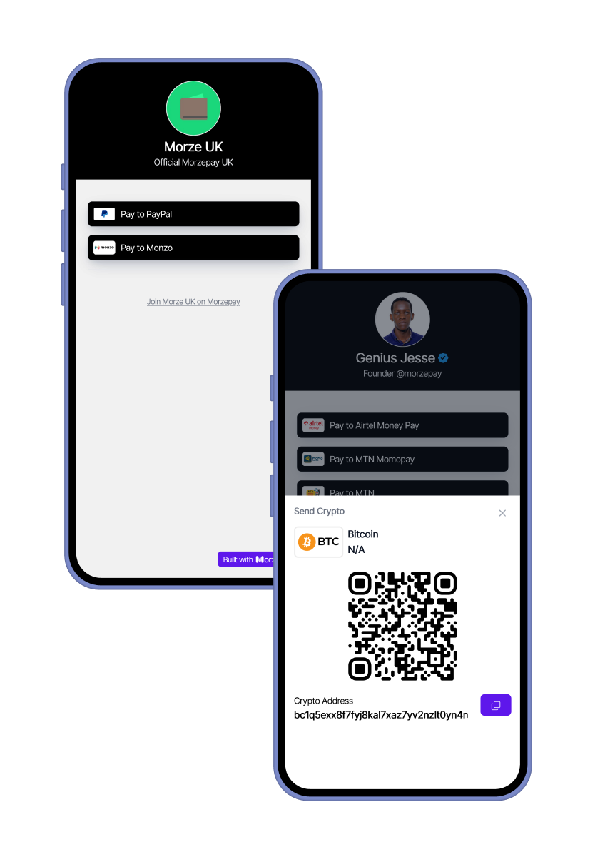 Morzepay - Link in Bio per i tuoi pagamenti.Un link per farti pagare. media 2