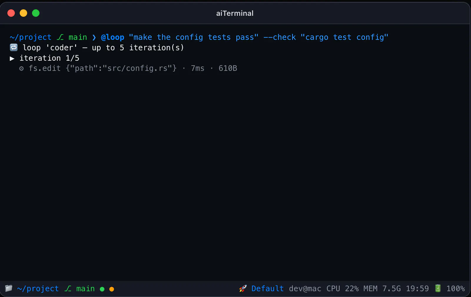 aiTerminal screenshot 1