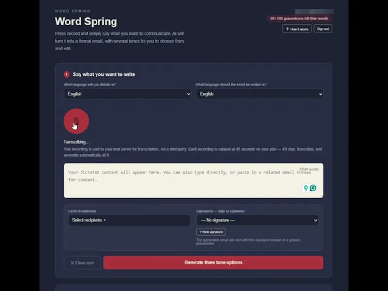 Word Spring screenshot 1 (video preview)