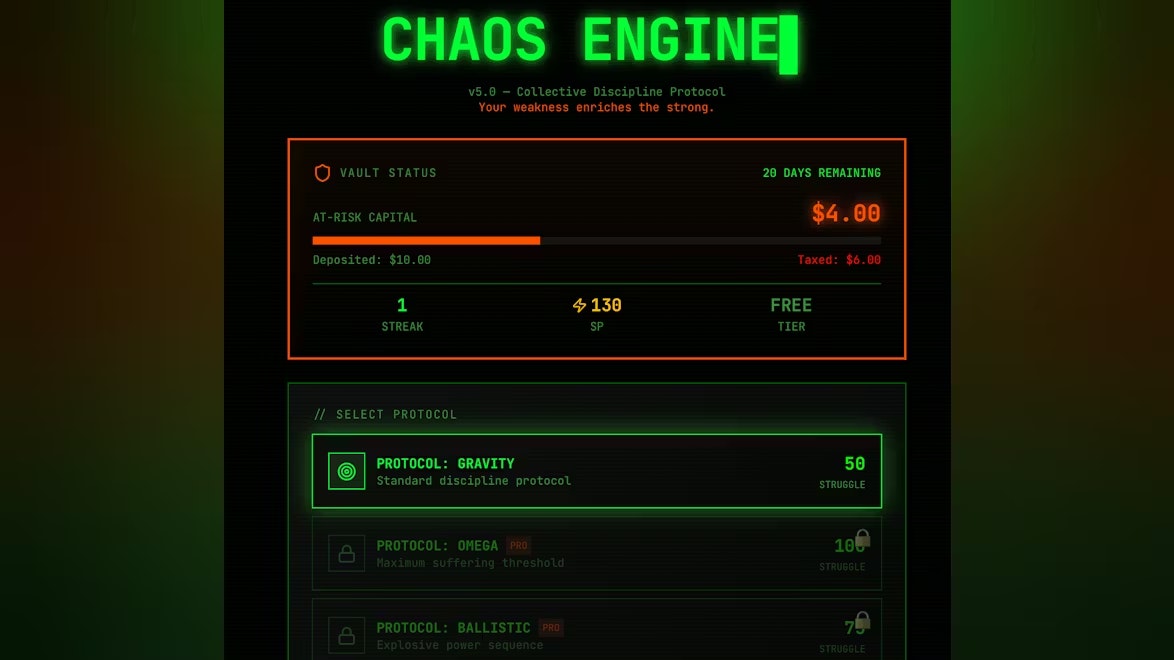 CHAOS ENGINE: Train, Squad Up, Survive - Screenshot 3 showing product features and functionality