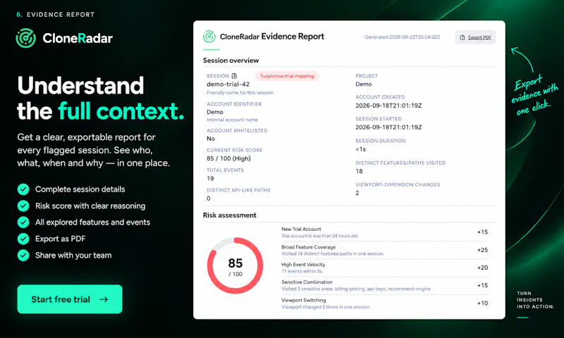 CloneRadar screenshot 3