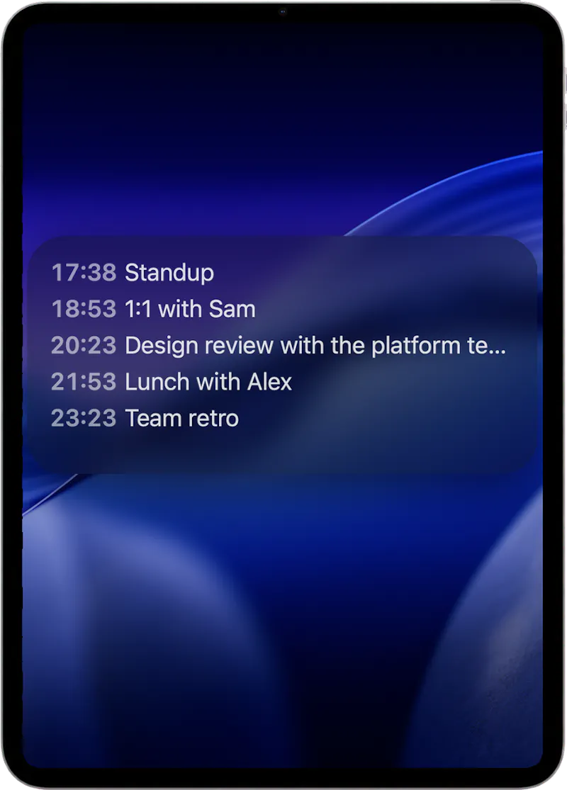 3-Line Calendar screenshot 4