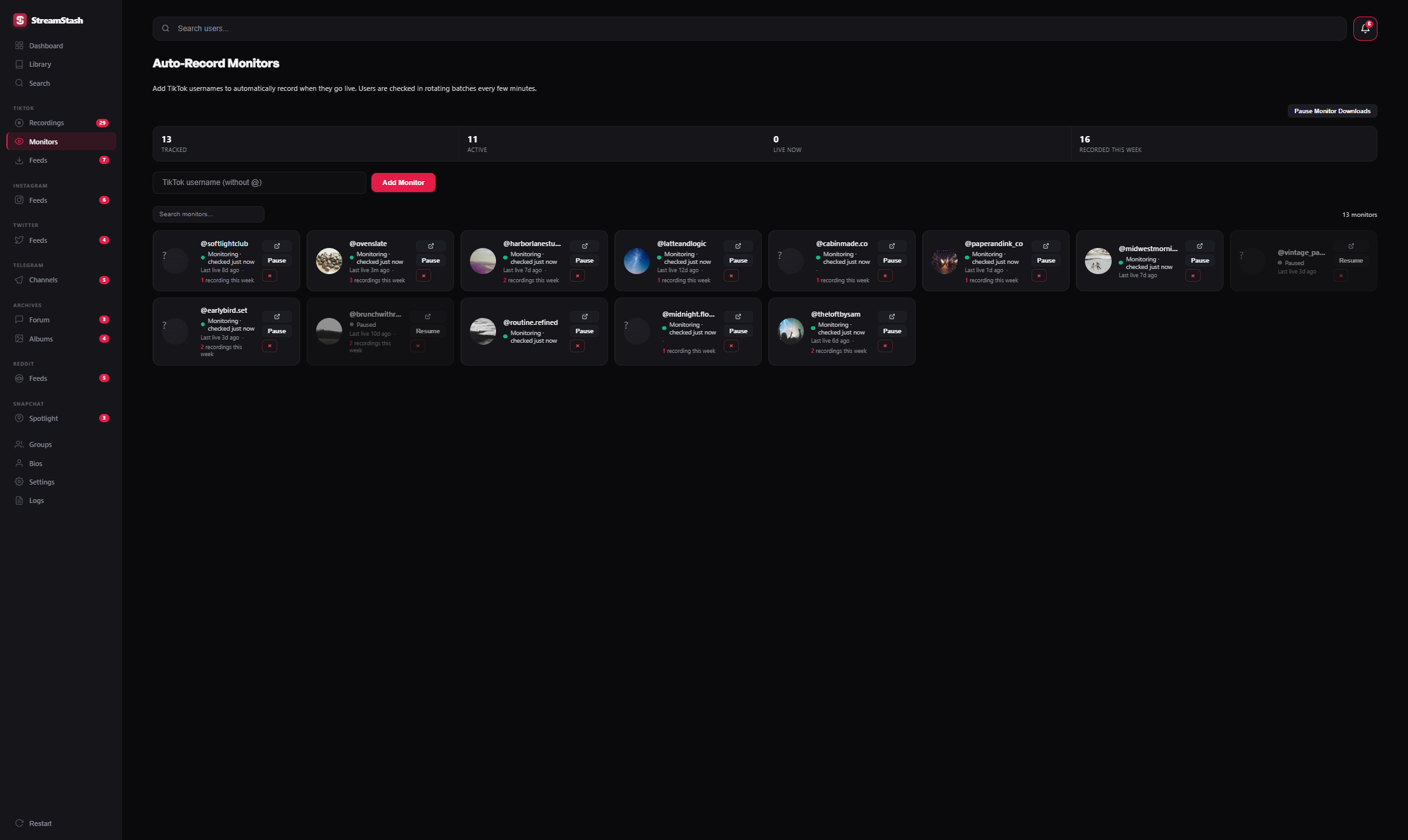 StreamStash gallery image