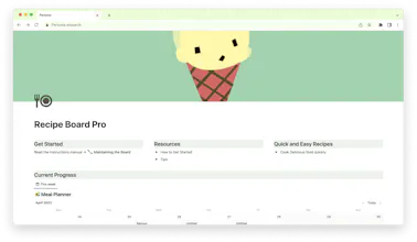 Recipe Board: Ultimate Notion Template gallery image