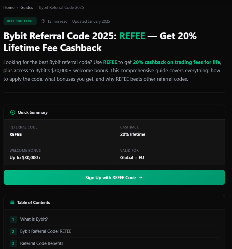 Re:Fee — Bybit trading fee cashback - Screenshot 2 showing product features and functionality
