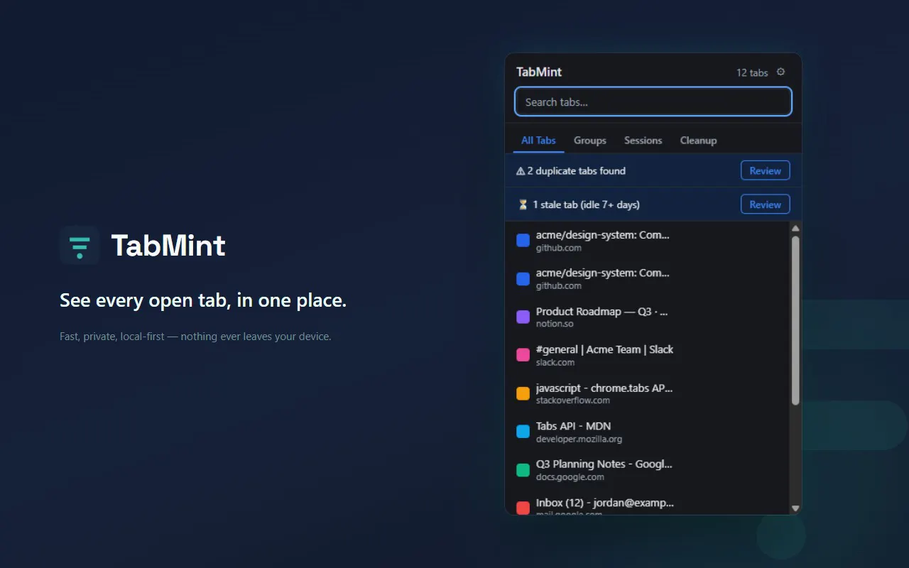 TabMint gallery image