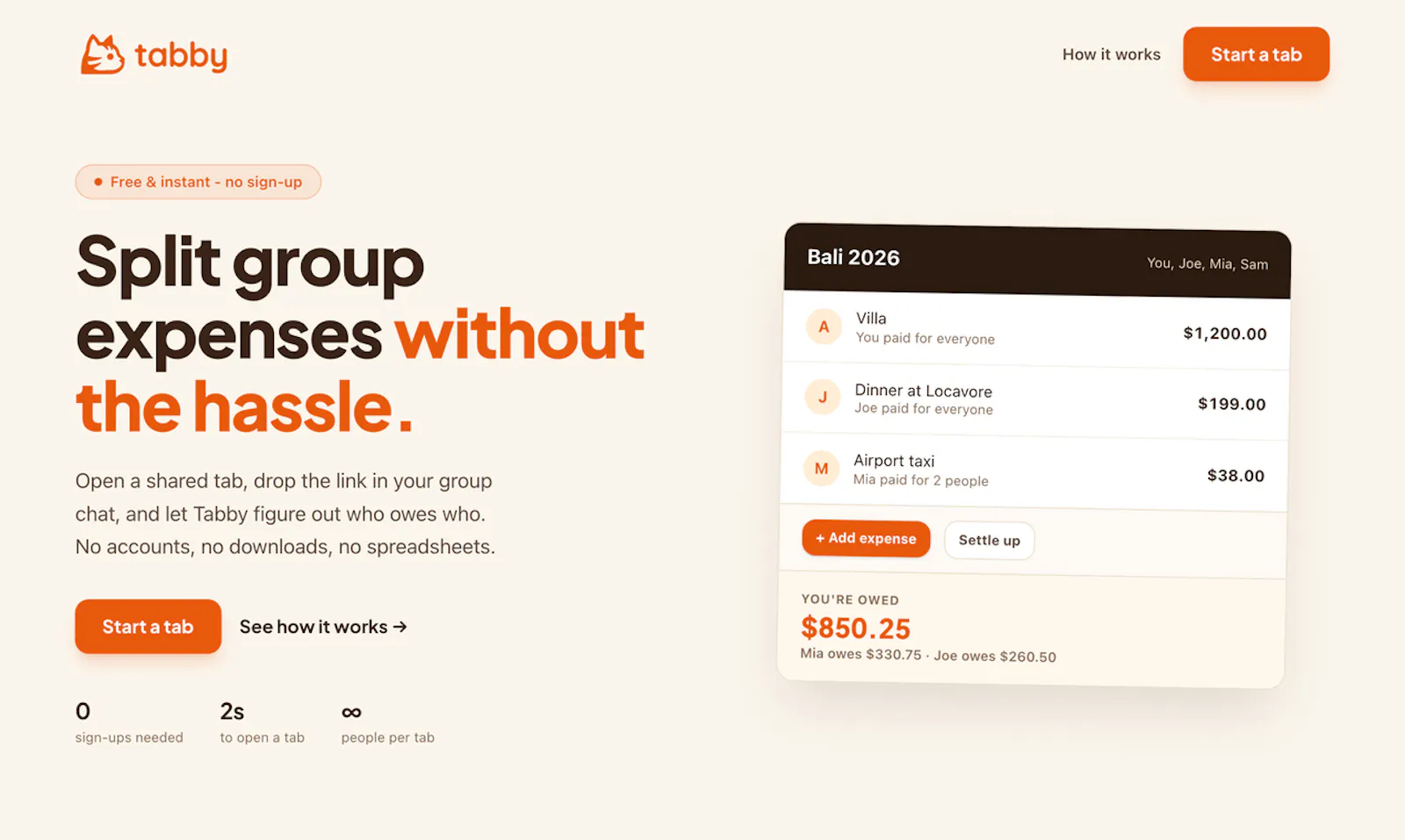 Tabby.money screenshot 1