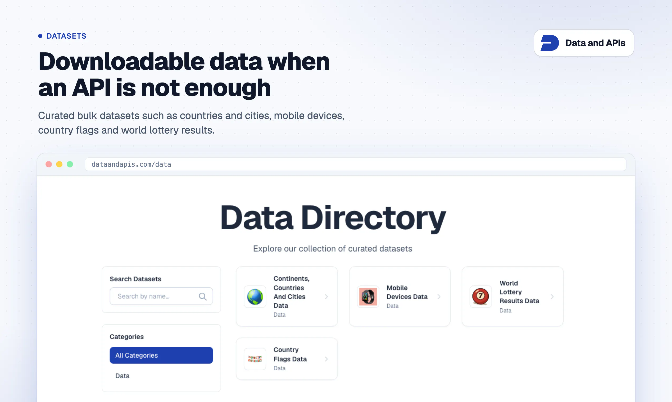 Data And Apis gallery image