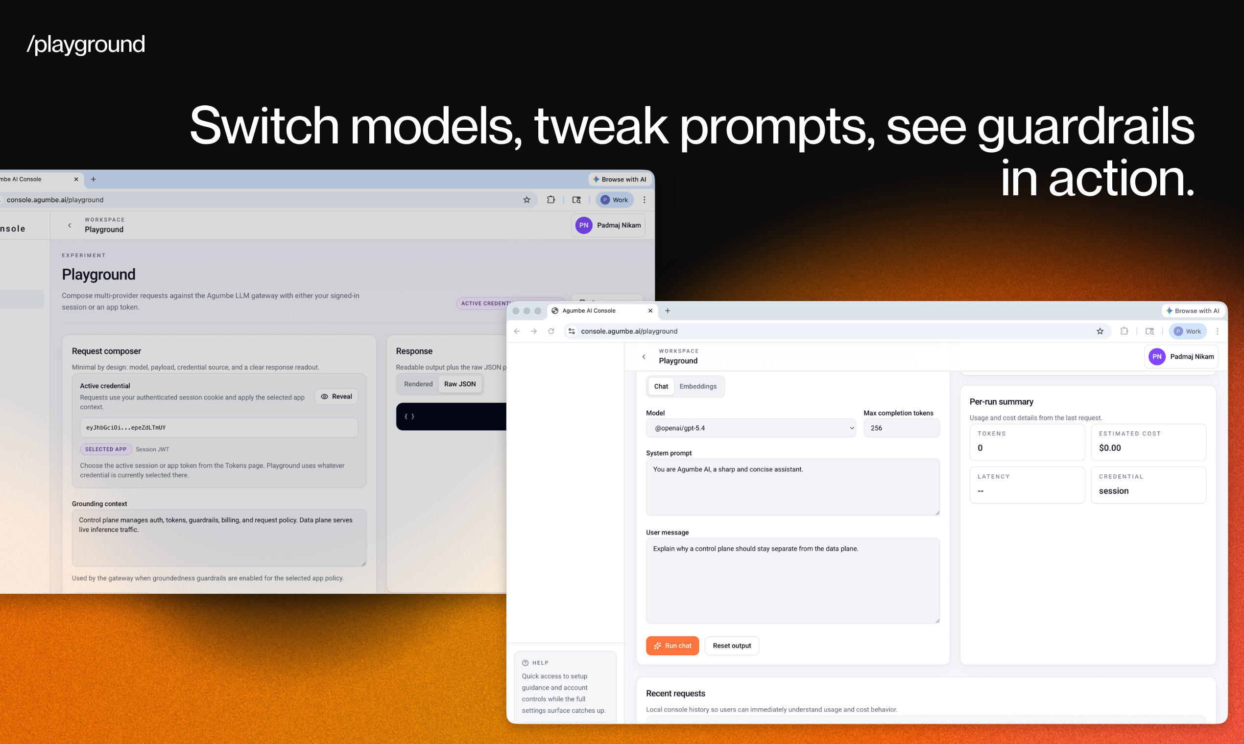 Agumbe LLM Gateway (and Console) gallery image