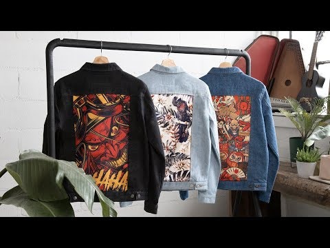 Modular Denim Jackets with Swappable Art gallery image