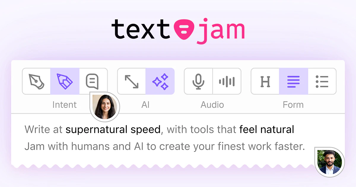 startuptile TextJam-The multiplayer AI editor for collaborative team writing 
