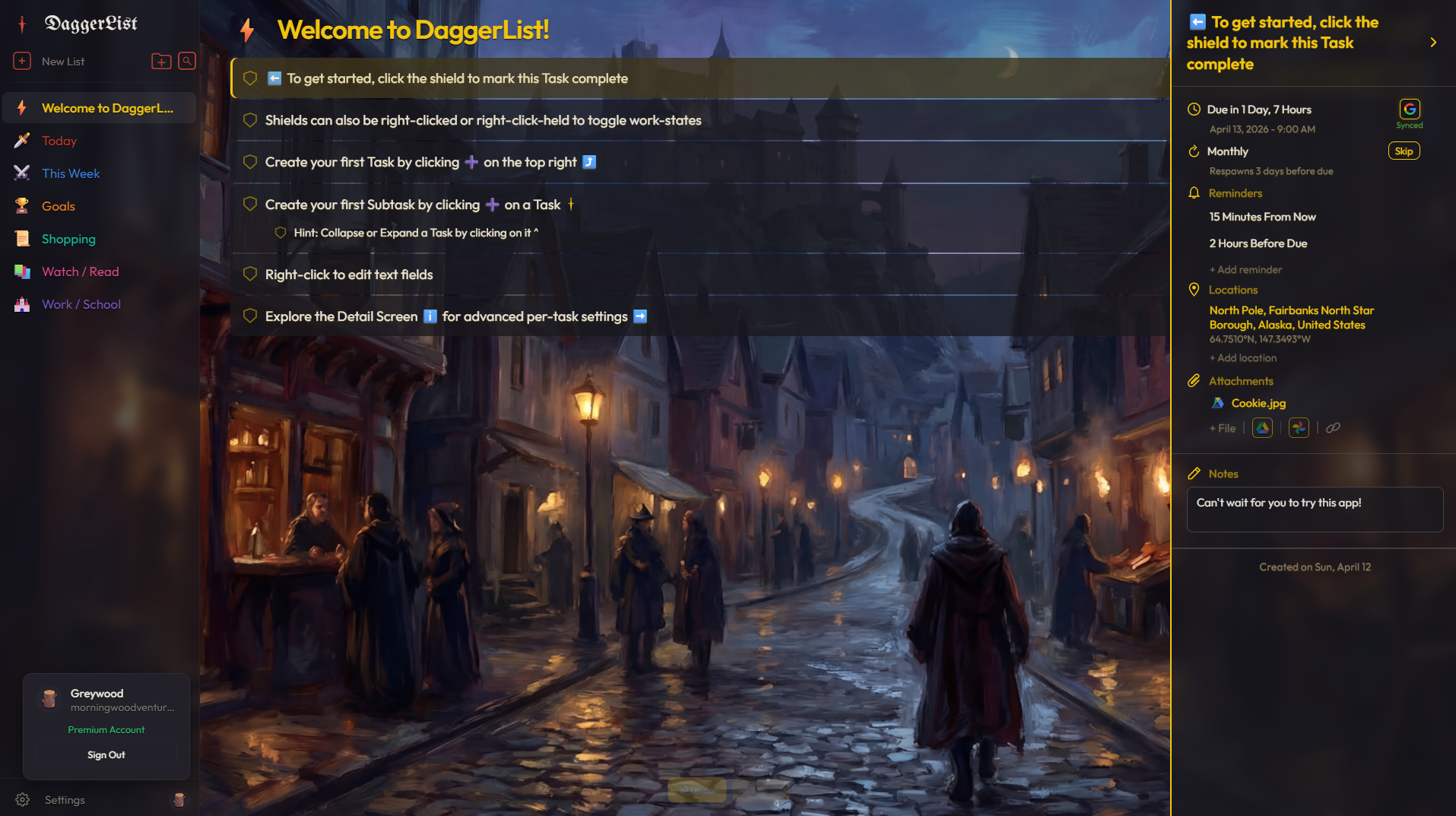 DaggerList gallery image