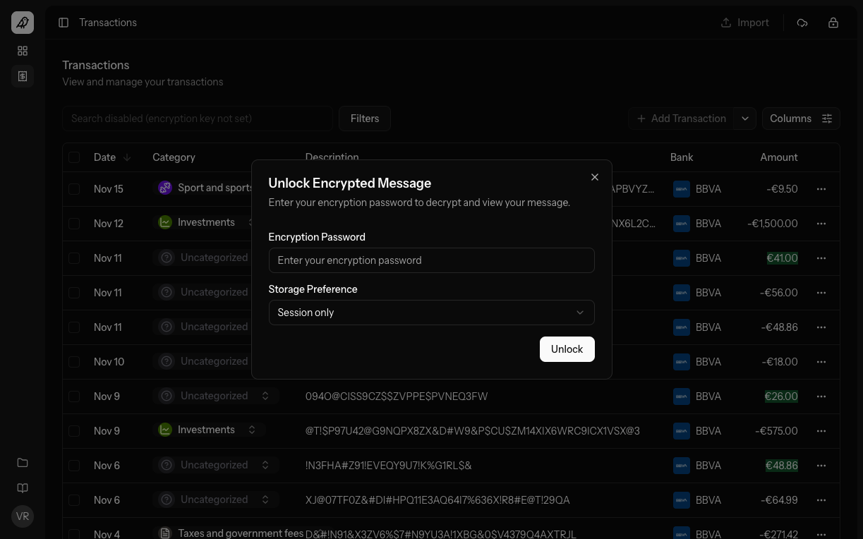 Whisper Money - Screenshot 3 showing product features and functionality