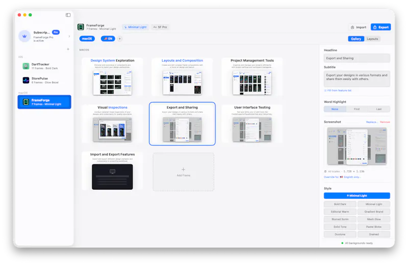 FrameForge - Screenshot Framer screenshot 4