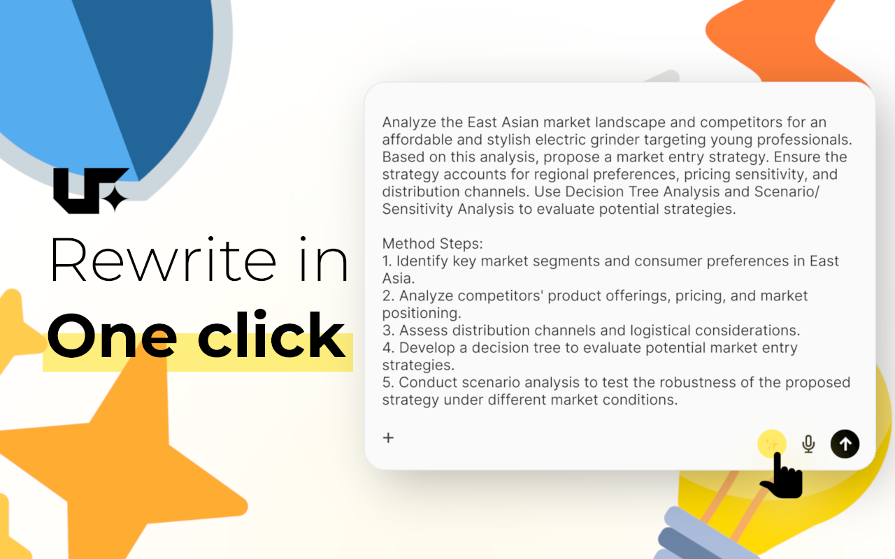 Use.fo - AI Prompt Writer - Main product screenshot demonstrating key features and user interface
