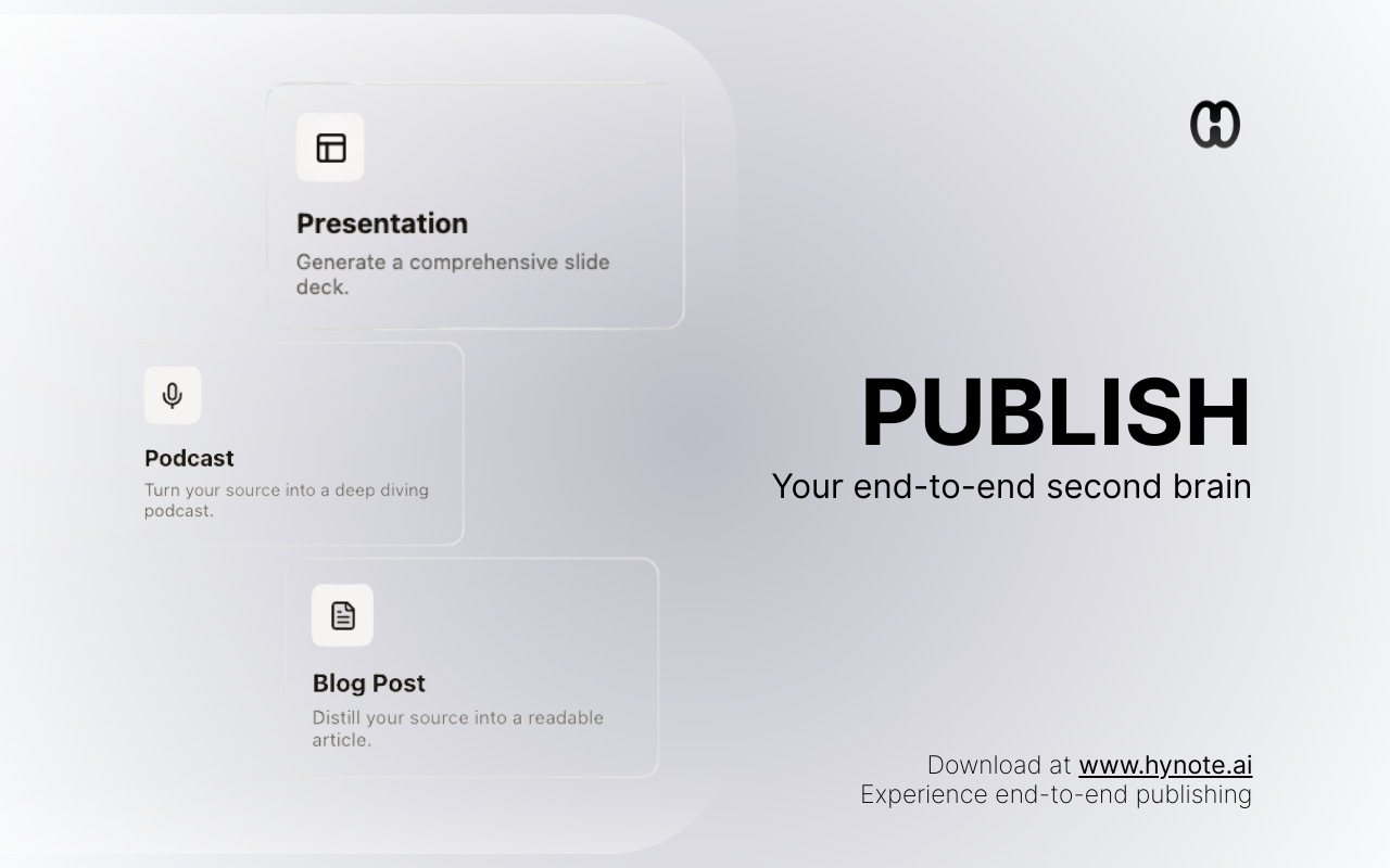HyNote End-to-End Publish