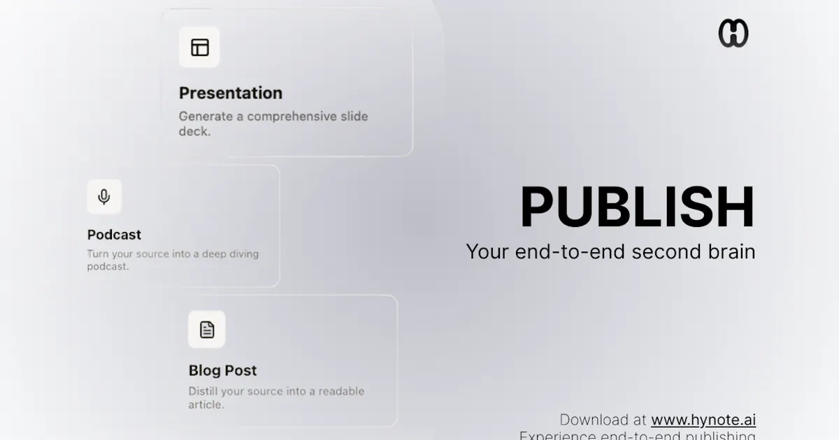HyNote End-to-End Publish
