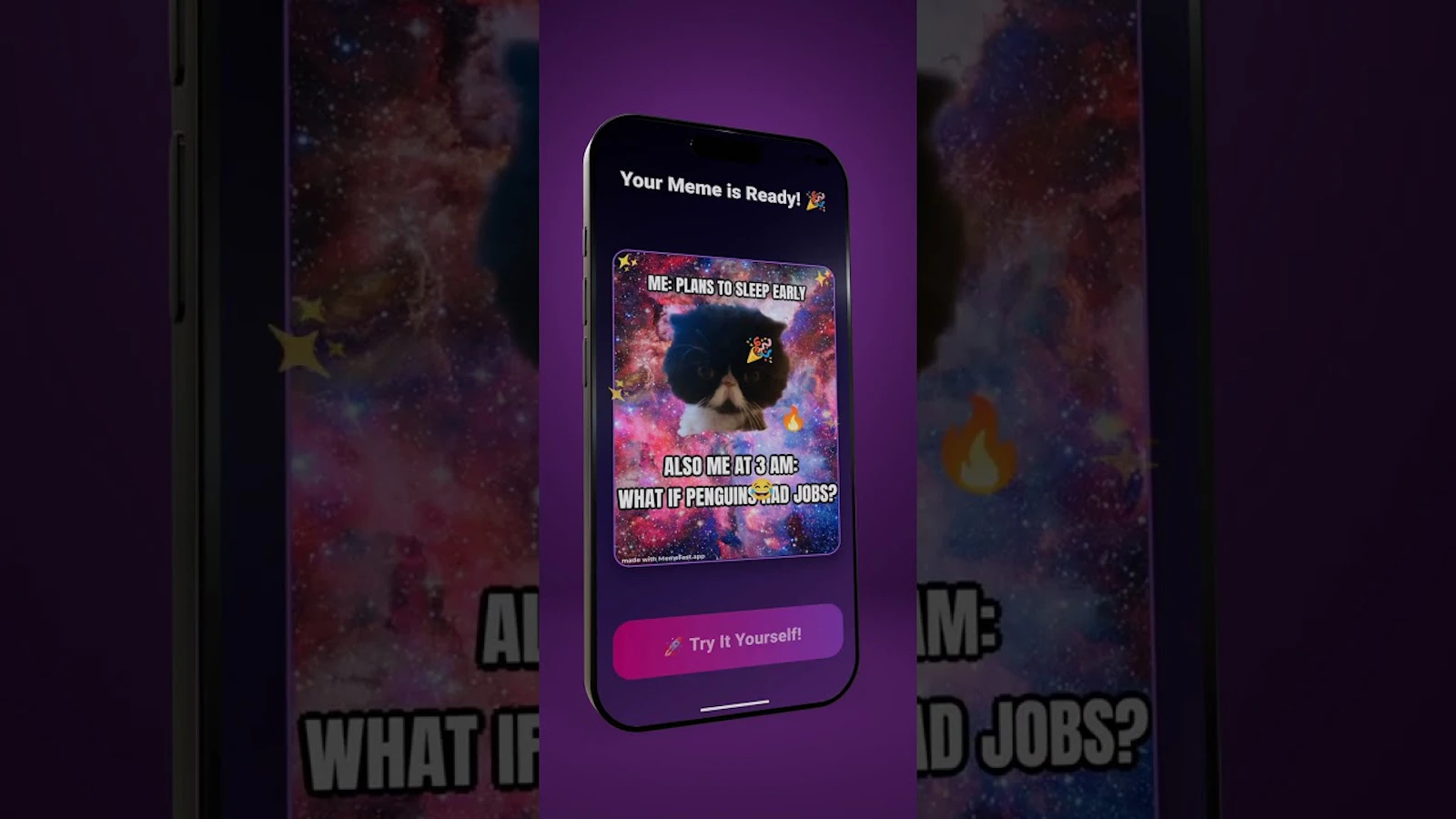 MemeFast: AI Meme Generator & Meme Maker screenshot 1 (video preview)