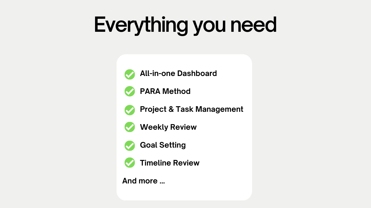 Notion Ultimate Second Brain gallery image