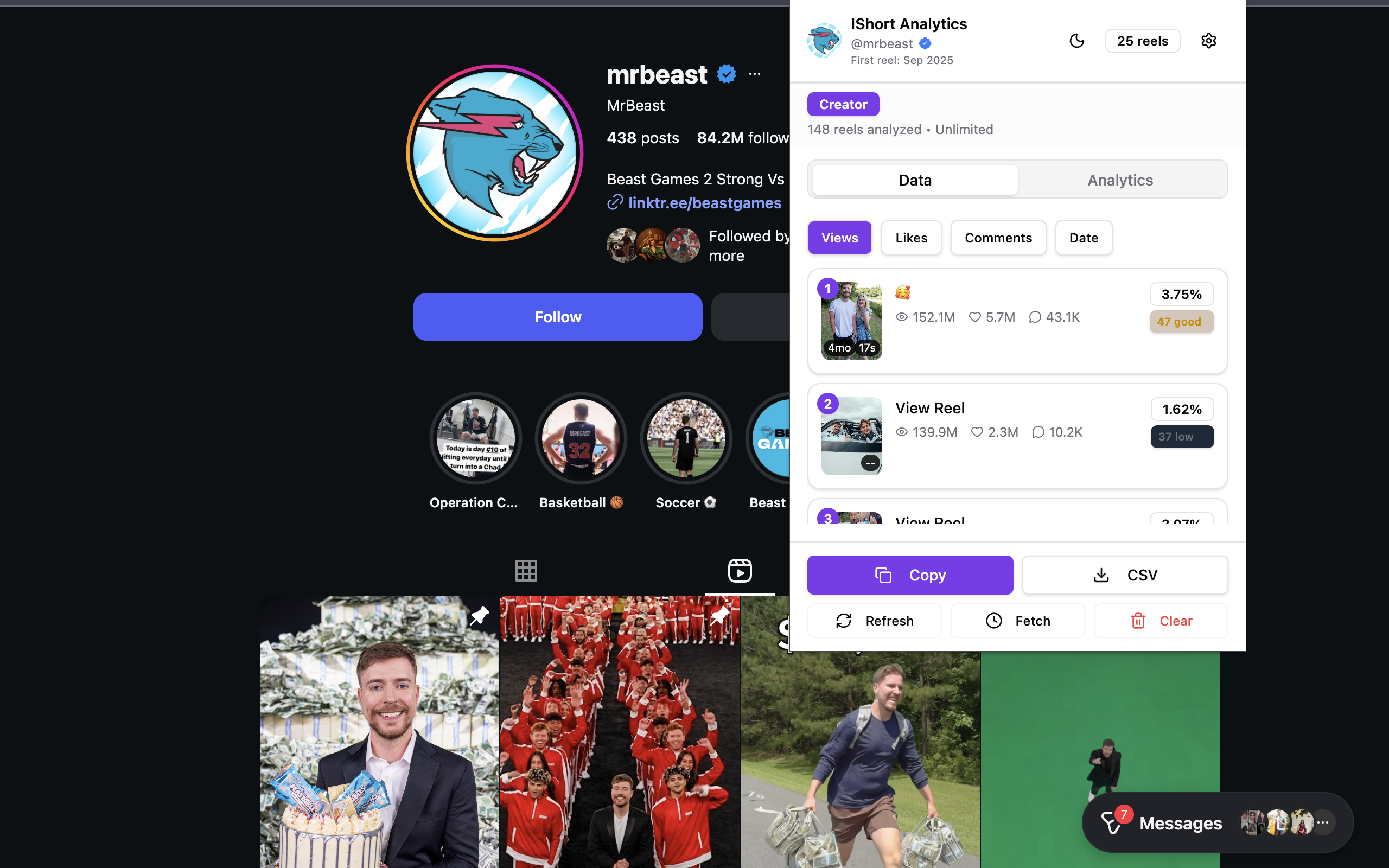 IShort - Instagram Reels Analytics gallery image