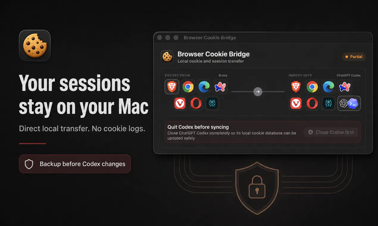 Browser Cookie Bridge gallery image