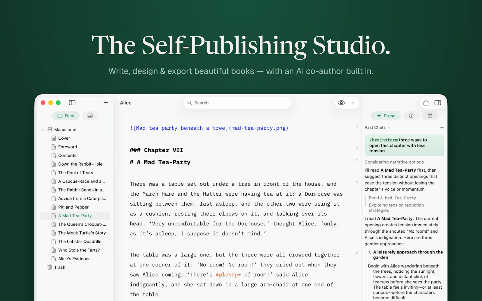 Pinery Prose screenshot 2