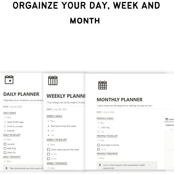 Perfect Personal Planner. 