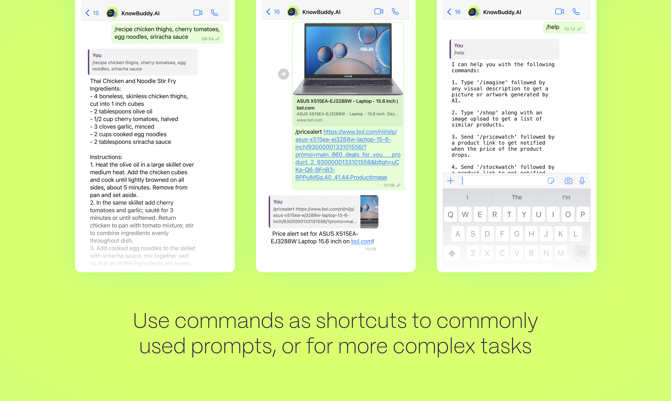 KnowBuddy.AI - CHATGPT e altri modelli AI in un singolo whatsapp chatbot media 3