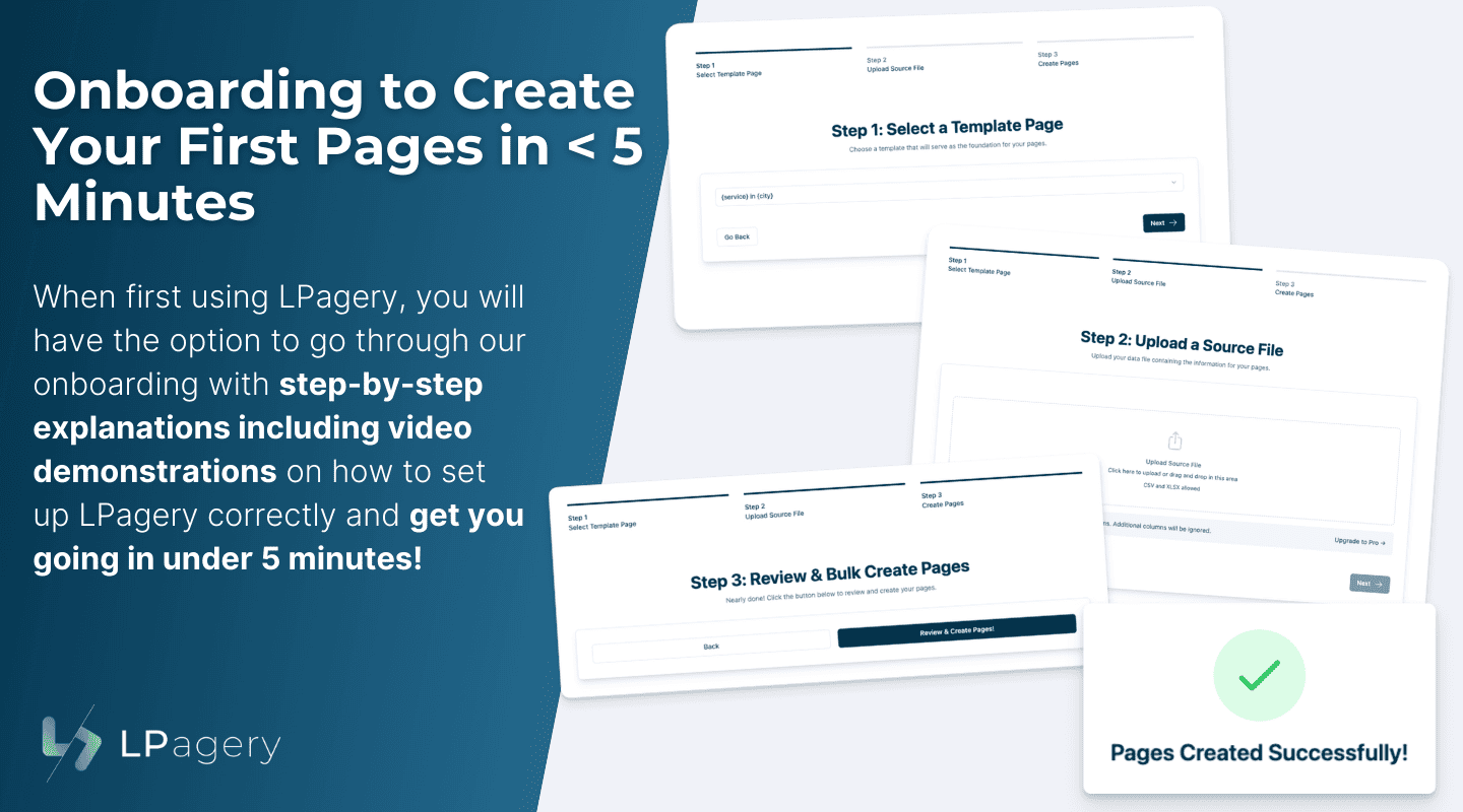 LPAGERY BULK PAGINA Creator voor WordPress - Plug -in om honderden WordPress -pagina's in seconden te maken media 7