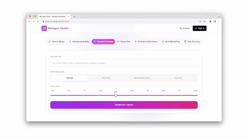 MeloGen Studio screenshot 2