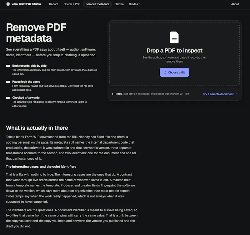 Zero-Trust PDF Studio screenshot 4