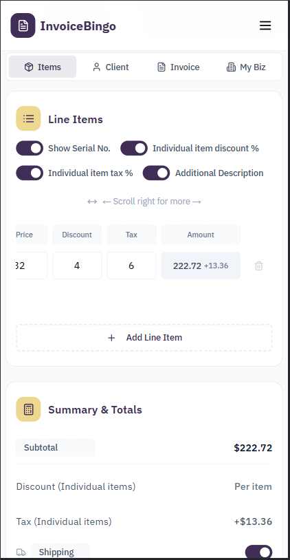 InvoiceBingo gallery image
