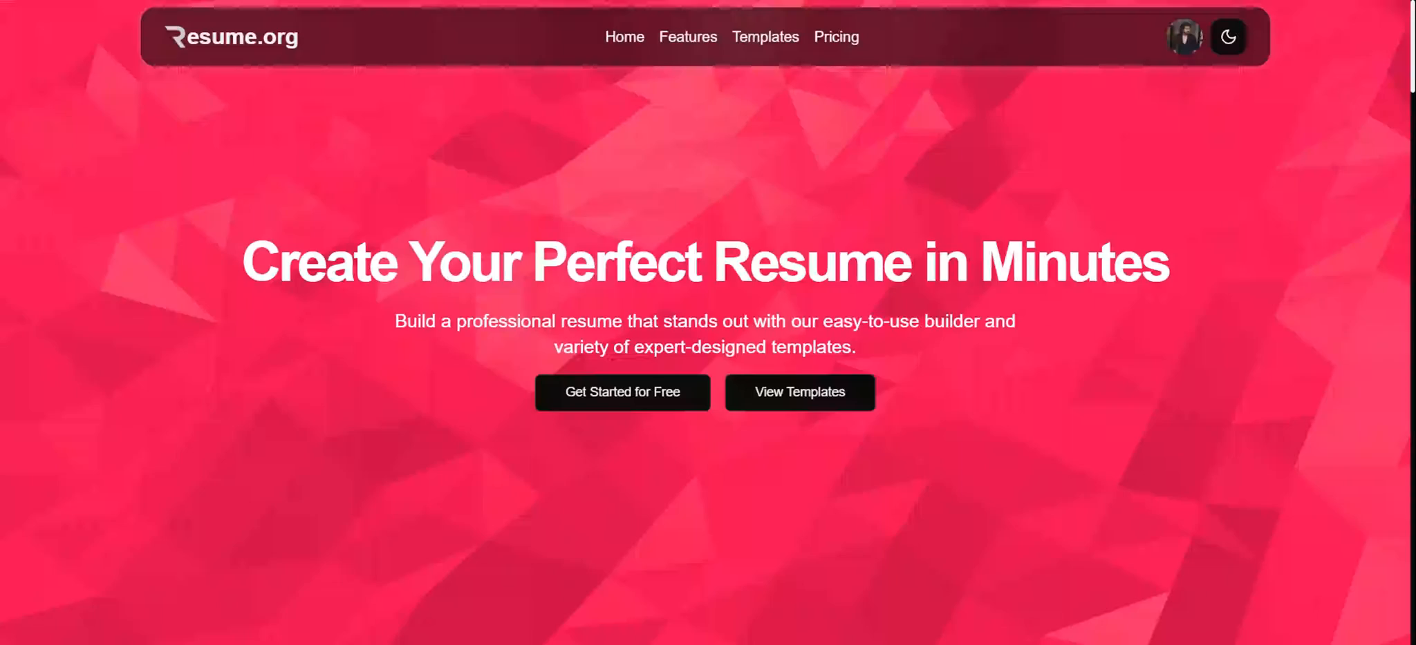 Resume.io gallery image
