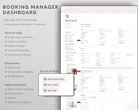 Client Booking Manager Notion Template gallery image