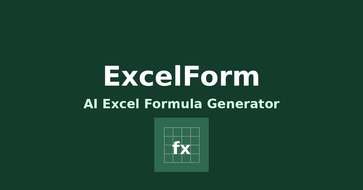 ExcelForm — AI Formula Generator gallery image