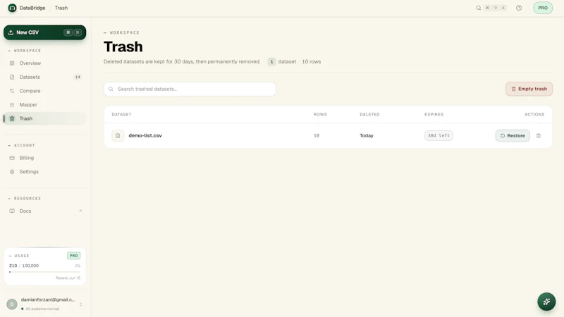DataBridge screenshot 13