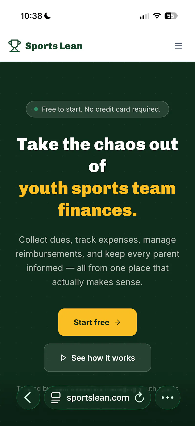 Sports Lean screenshot 1
