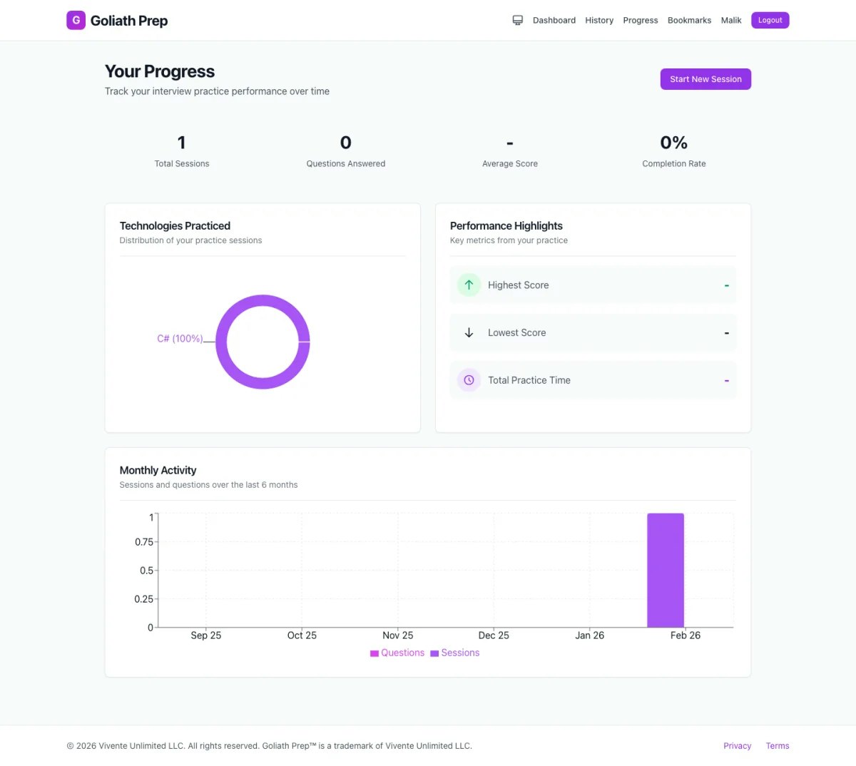 GoliathPrep - Main product screenshot demonstrating key features and user interface