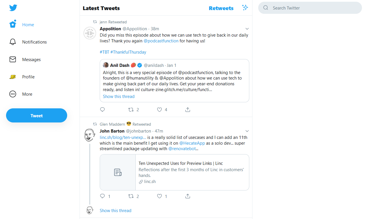 Tweak New Twitter gallery image