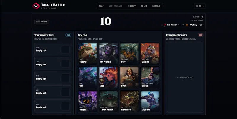 Draft Battle screenshot 3