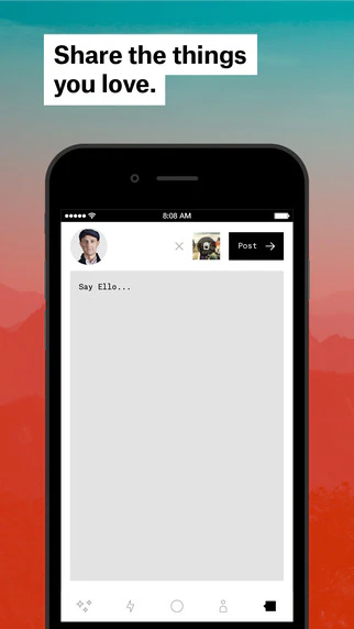 Ello for iPhone Image