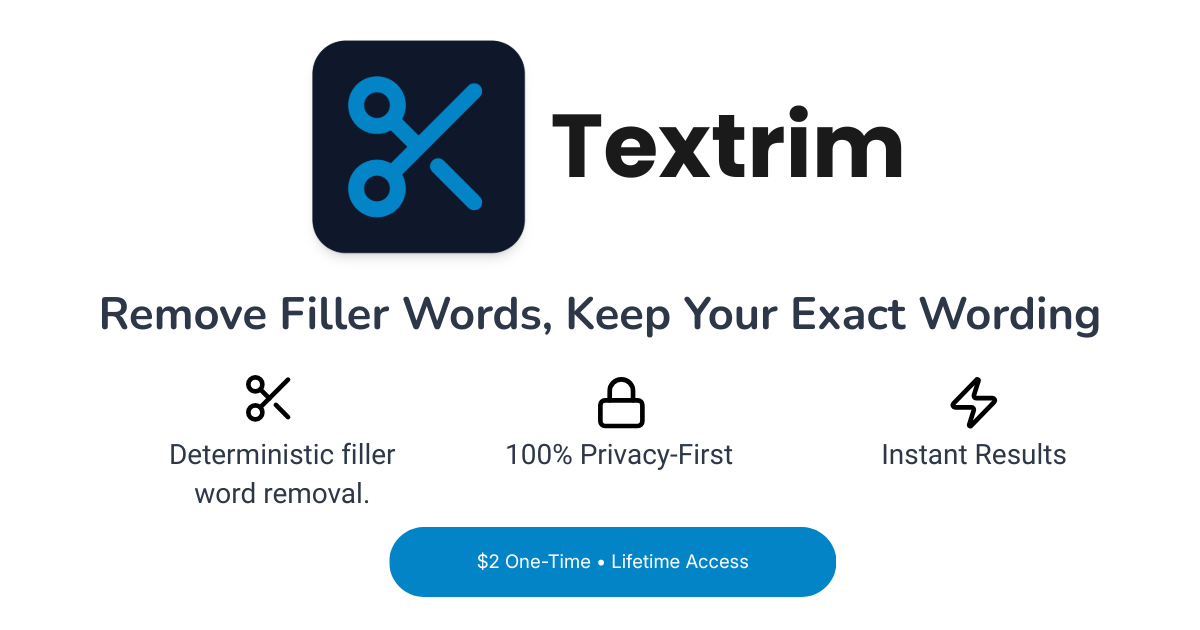 Textrim - Main product screenshot demonstrating key features and user interface